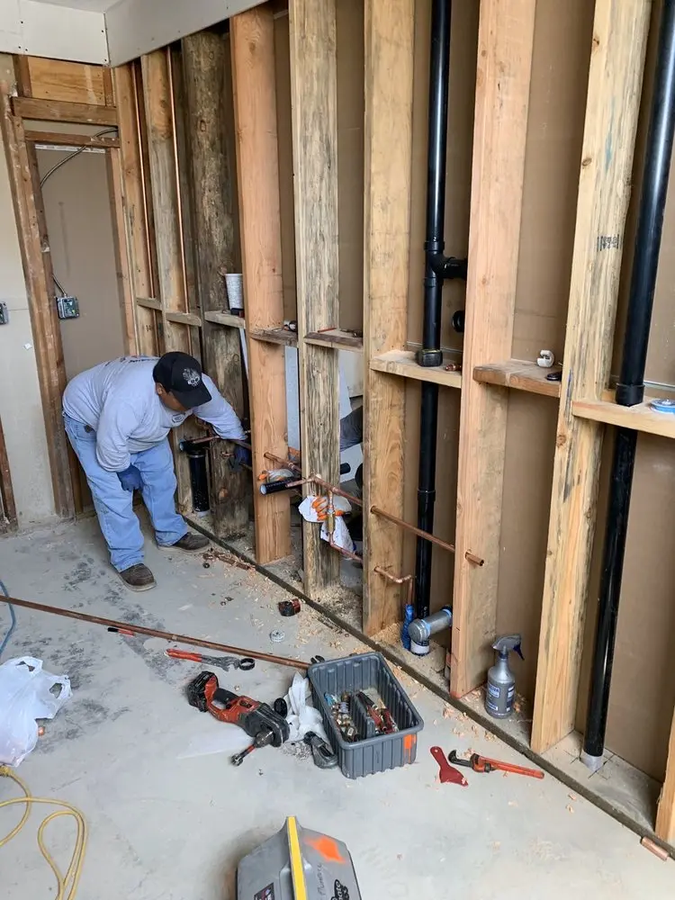 Commercial rough-in plumbing for Water Heater Replacement in Highland